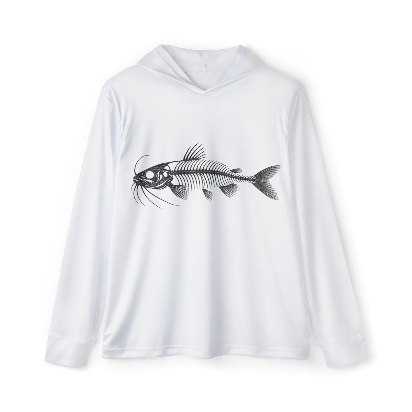 Catfish Skeleton Graphic Hoodie- UV Protection