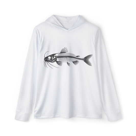 Catfish Skeleton Graphic Hoodie- UV Protection