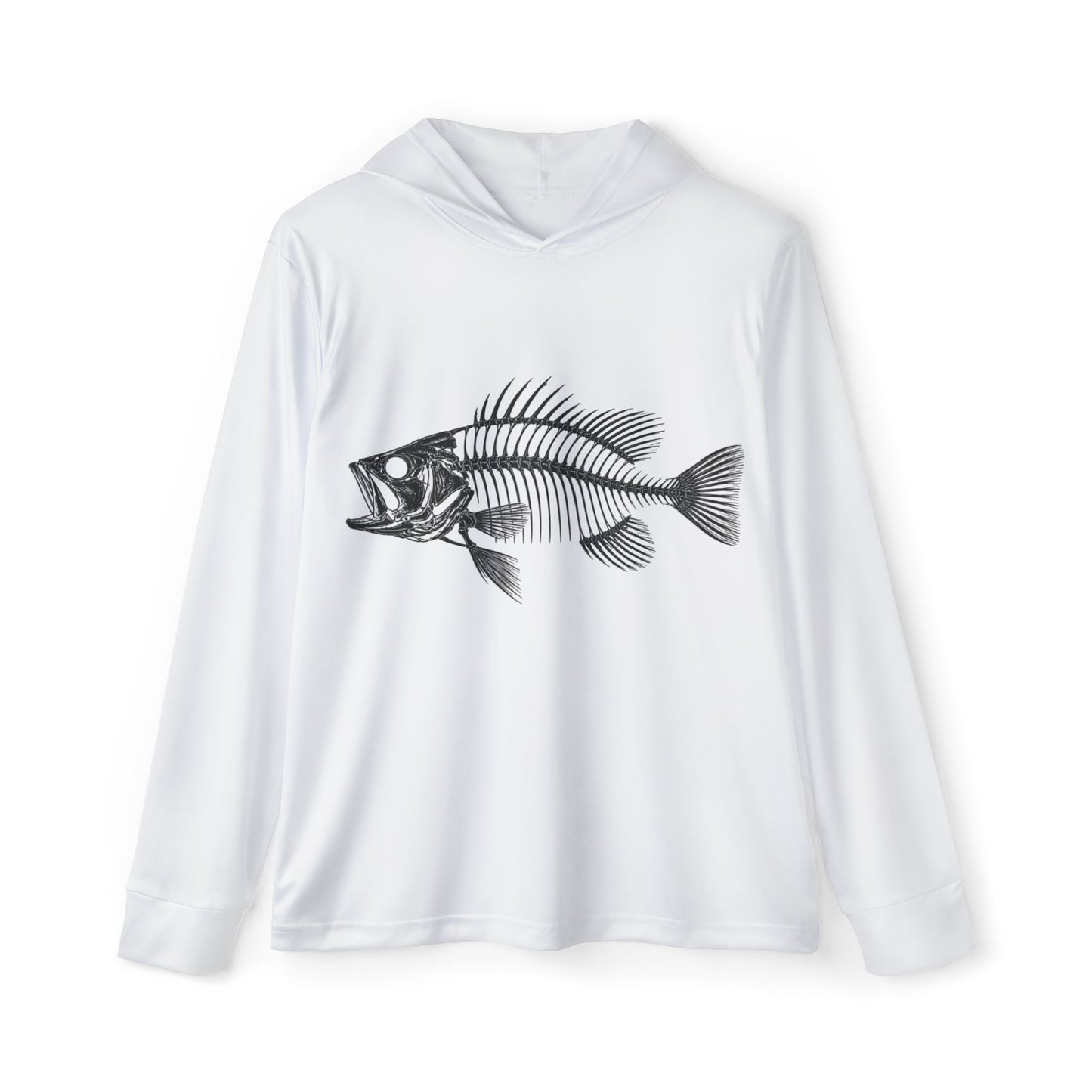 Bass Skeleton Graphic Hoodie — UV Protection